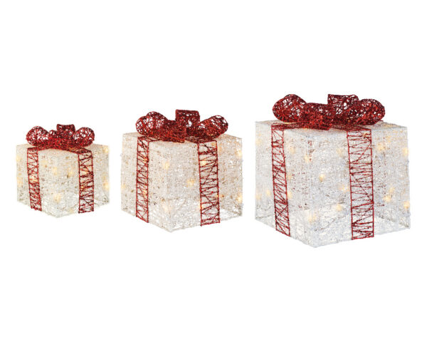 Kingikarbid punase paelaga 14-30 LED 3tk