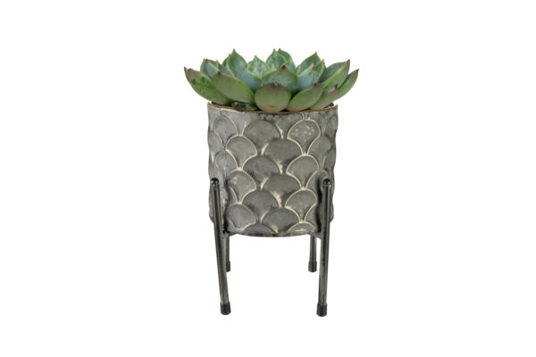 Lillepott Lauri jalaga 13xh21cm pronks