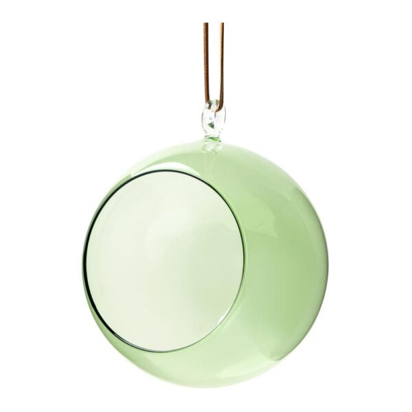 Deko vaas pall roheline 12cm