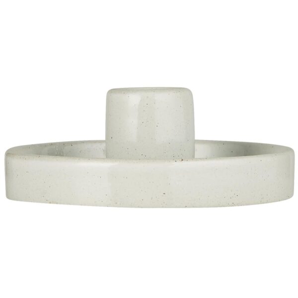 Küünlahoidja h4.3cm, d11.5cm valge