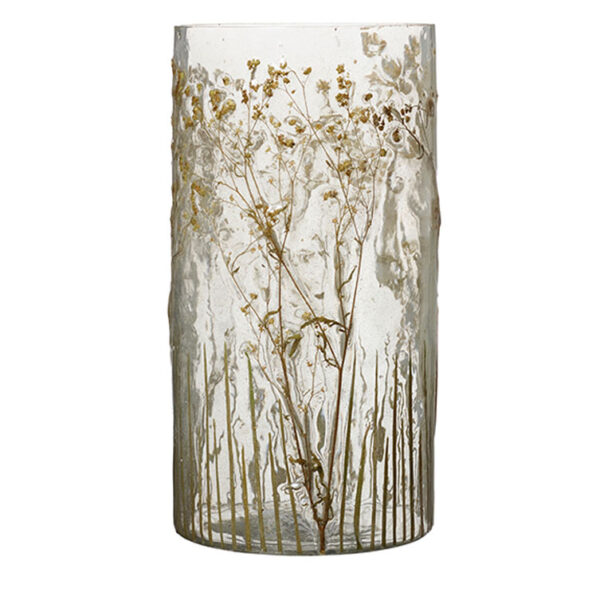 Küünlahoidja Flower 15x30cm läbipaistev