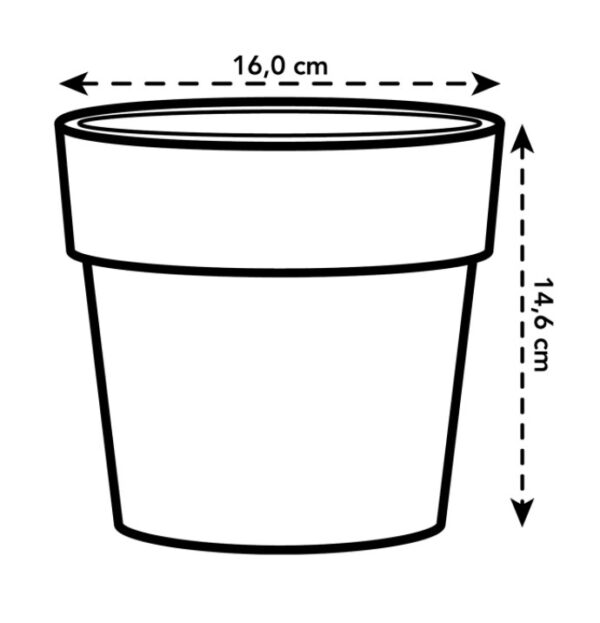 Lillepott B.for original Ø16x h15cm must