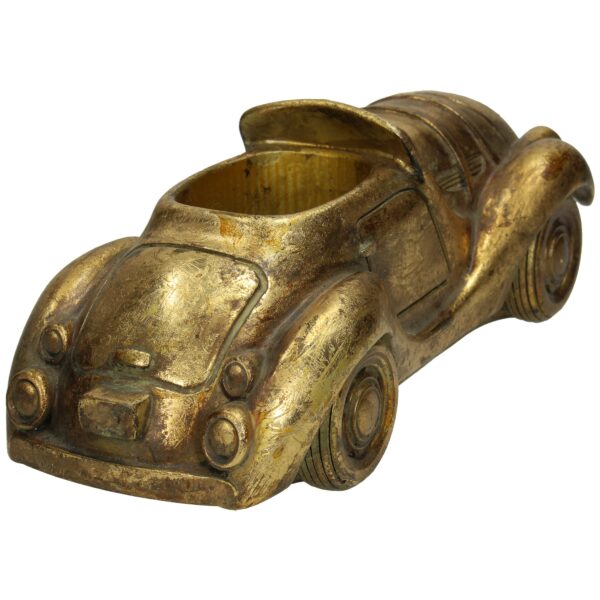 Lillepott auto 10x12x27cm kuldne