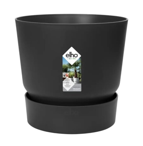 Õuepott Greenville alusega Ø40cm hall