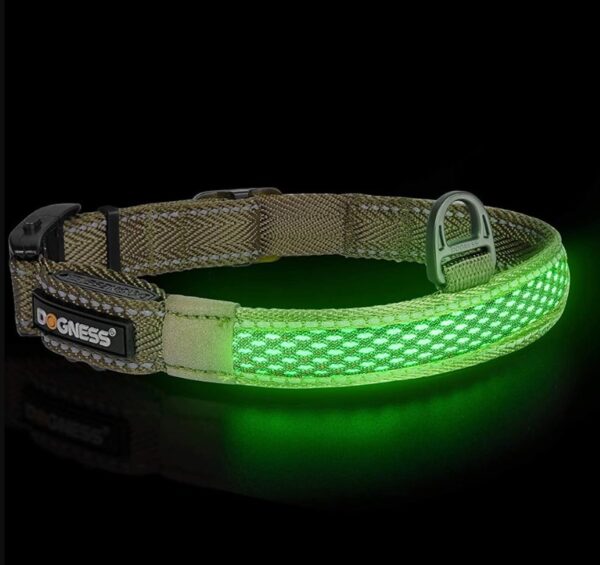 LED kaelarihm Dogness XL pruun