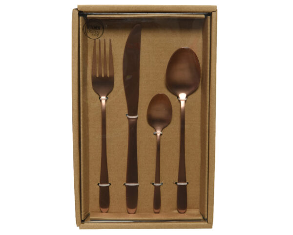 Söögiriistad 16-osaline roosa kuld