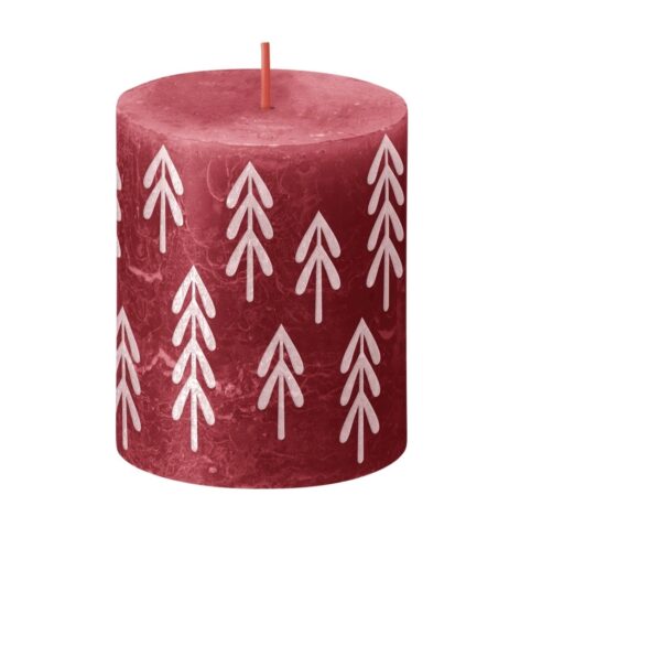 Küünal rustic siluett 80/68 punane/kuusk