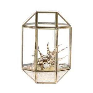 Riverdale floraarium Belton kuldne 26cm