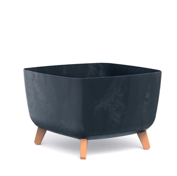 Lillepott Gracia jalgadel 39x39x h27cm antratsiit