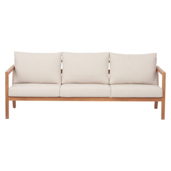 Aiamööbli komplekt Katinka diivan, laud, 2 tooli kreem