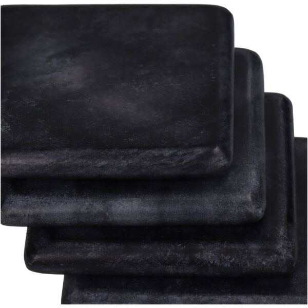 Tassialus must marmor 10x10x4cm 4tk/pk