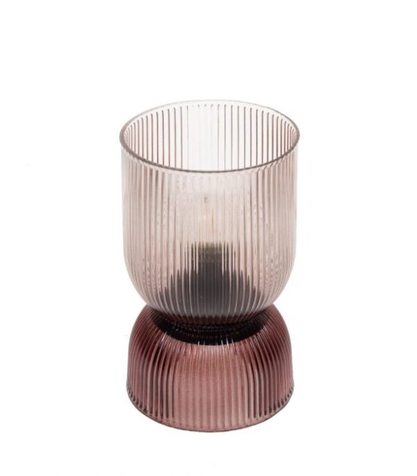 Latern Led 12x19cm pruun klaasist