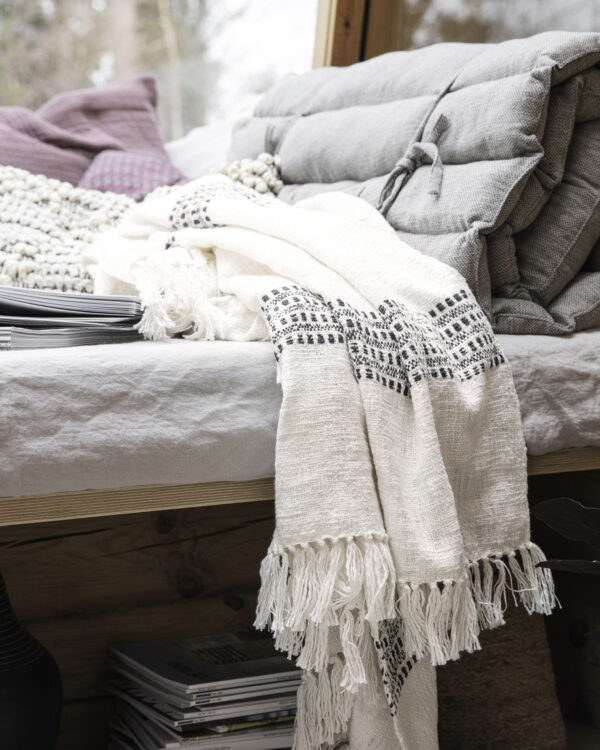 Pleed Kolonia valge,130 x180cm