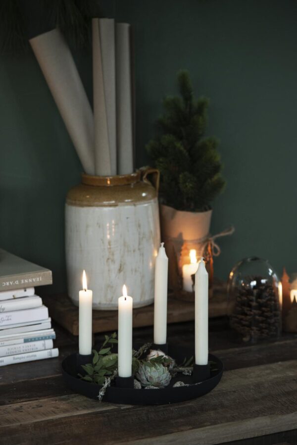 Küünlaalus d27x h4cm must