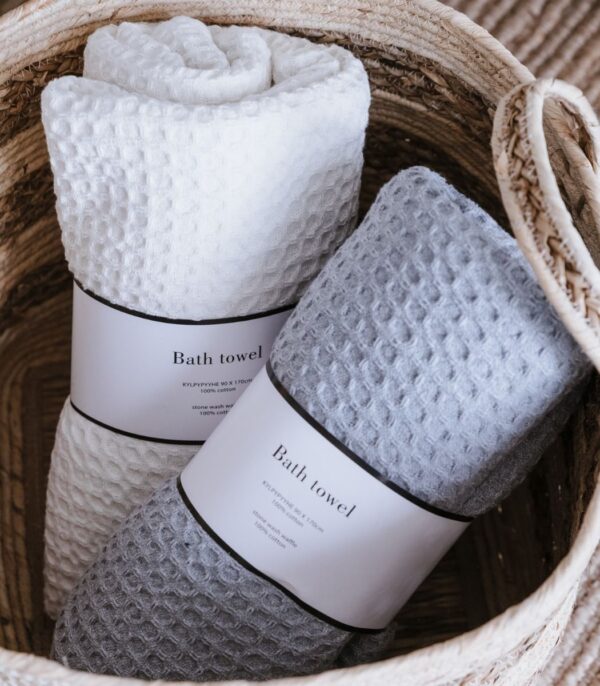 Vannilina Waffle 90x170cm valge