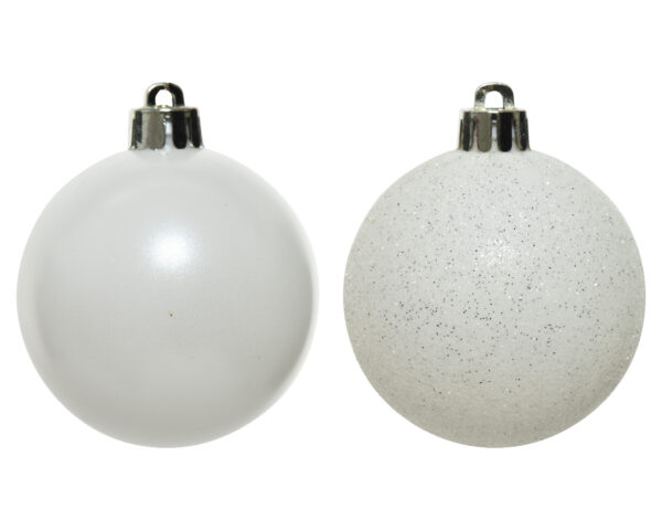 Jõulukuul valge 6cm 10tk/pk