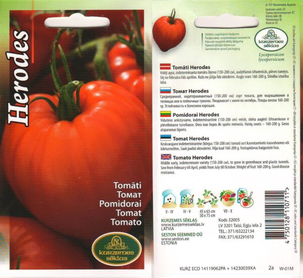 Tomat 'Herodes' keskvarajane