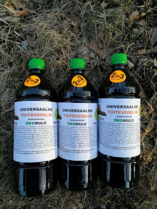 Universaalne toitevedelik vermikompostist 0,5L