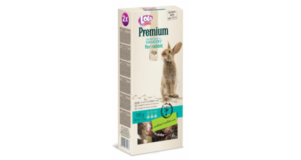 LoloPets PREMIUM maiusepulgad jänestele 2tk 100g