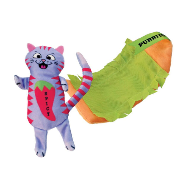 Mänguasi kassile Kong pull-a-partz purrito 15cm