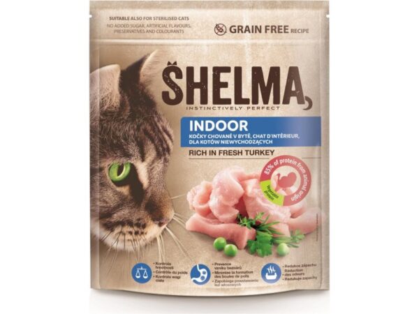 Shelma dry cat indoor fresh turkey 750g