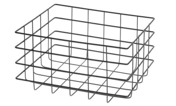 Korv metallist 25x20x12,5 cm must