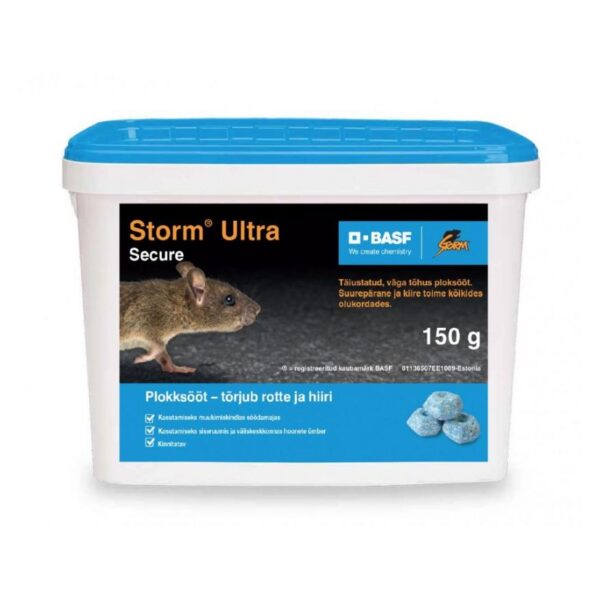 Hiire- ja rotimürk Storm Ultra 150 gr