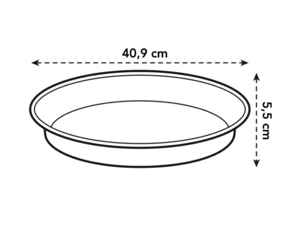 Istutuspoti alus Green Basics 41cm tumehall