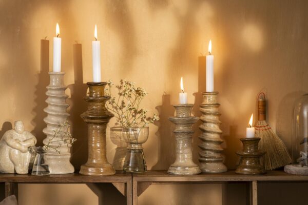 Küünlajalg Milan d8,7x h10cm pruun