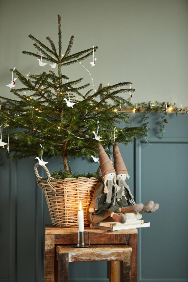 Küünlajalg käepidemega 7,5x7,8x h6,5cm pruun