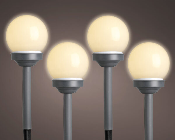 Solarvalgusti 27cm soe valge 4tk/kmpl