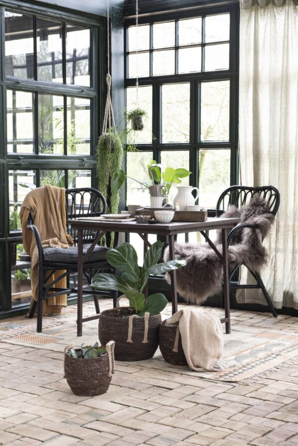 Laud  Unique  90x90x75cm, tumepruun