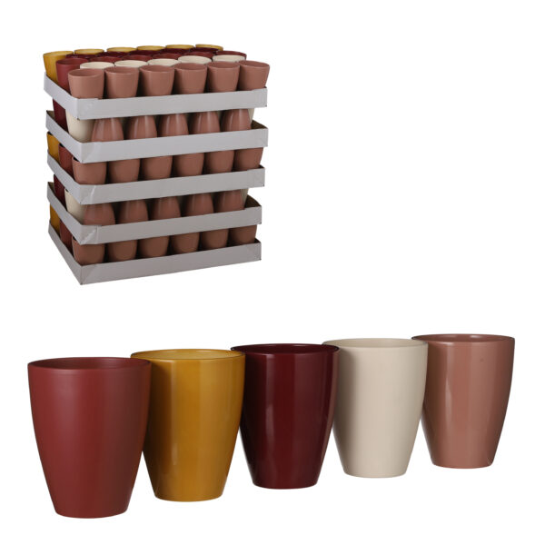 Orhideepott Tusca Ø13x h17cm läikiv 1tk, värvivalik