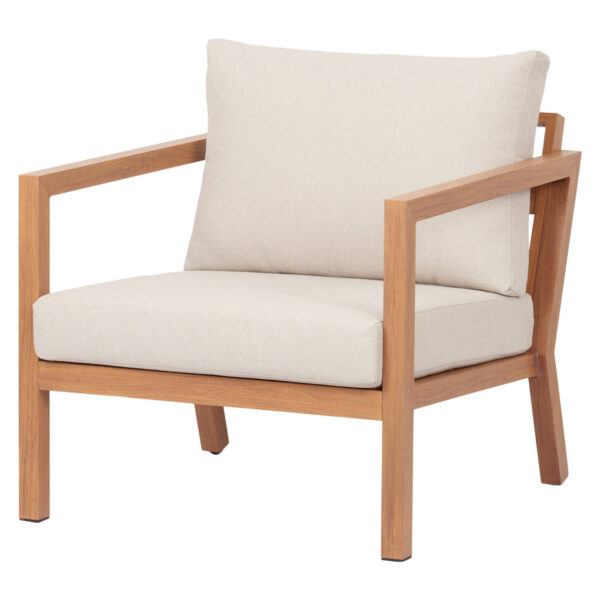 Aiamööbli komplekt Katinka diivan, laud, 2 tooli kreem