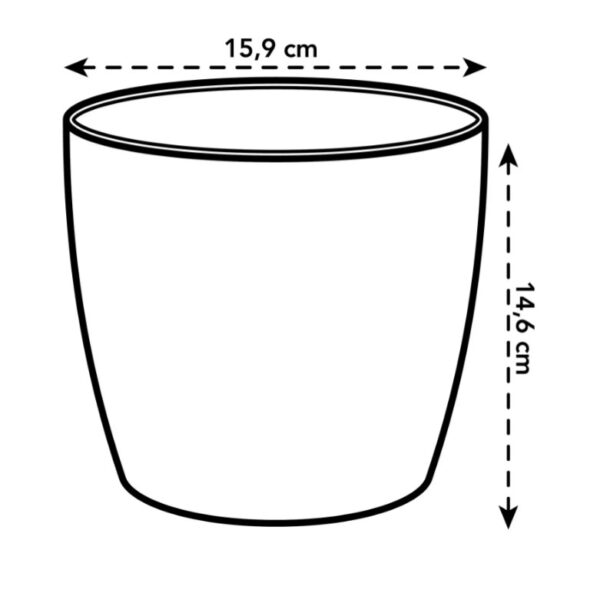 Potiümbris Brussels 16cm tume hall
