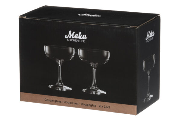 MAKU Coupe klaas 22cl 2tk