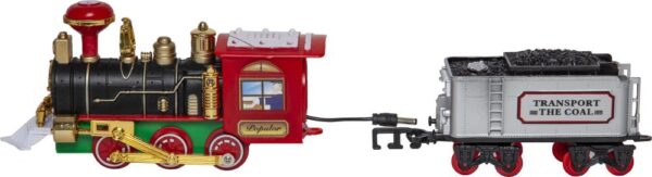 Jõulurongi komplekt 1LED punane patareidega