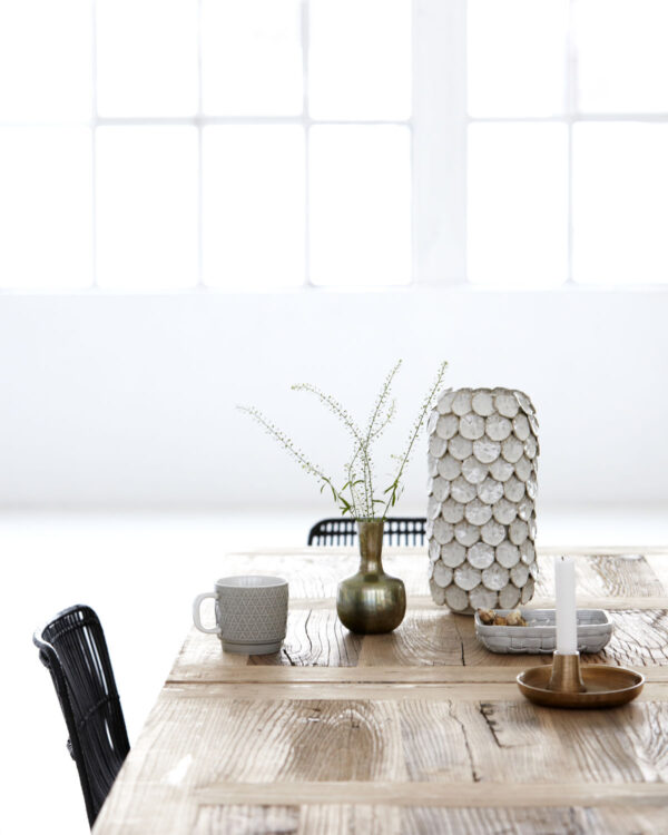 Vaas Dot valge d15x h30cm