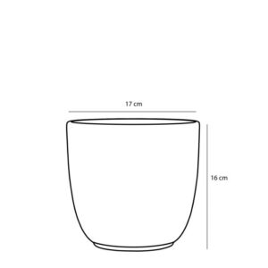 Lillepott Tusca Ø17x H16cm, kuldne