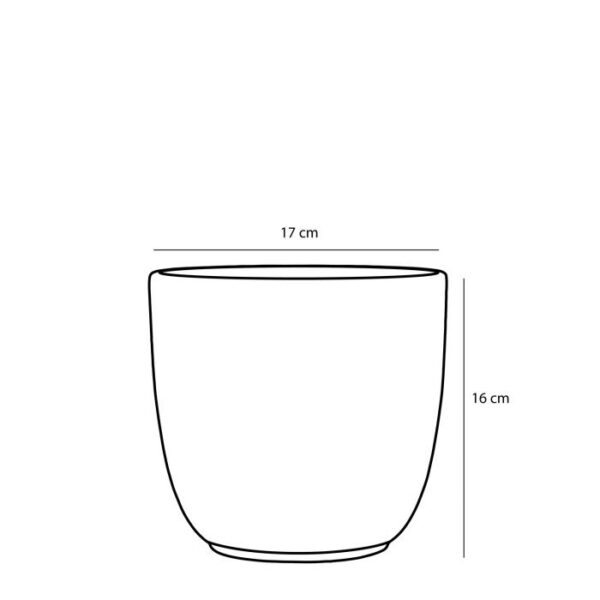 Lillepott Tusca Ø17x H16cm, kuldne