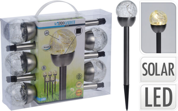 Solarvalgusti 36x6cm 5tk