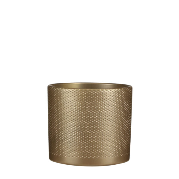 Lillepott Era reljeefne Ø19,5x h17,5cm kuldne