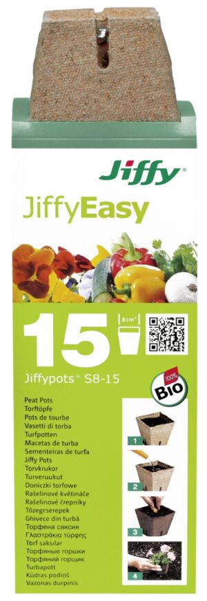 Turbapotid kandilised Jiffy Easy S-8 8cm