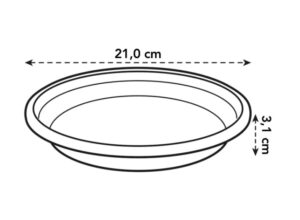 Istutuspoti alus universaalne Ø21cm terrakota