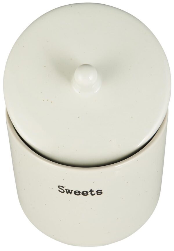 Hoiutops Sweets d10x h13cm valge