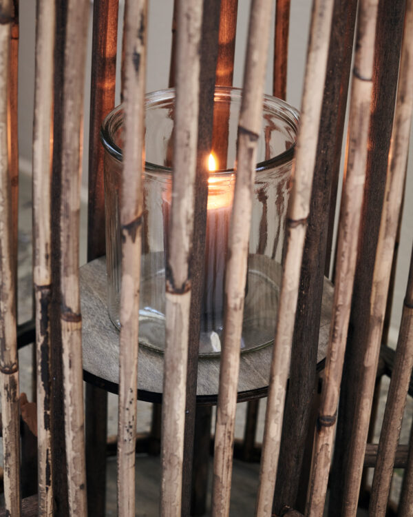 Latern Ova, Natural h:65cm,d30cm