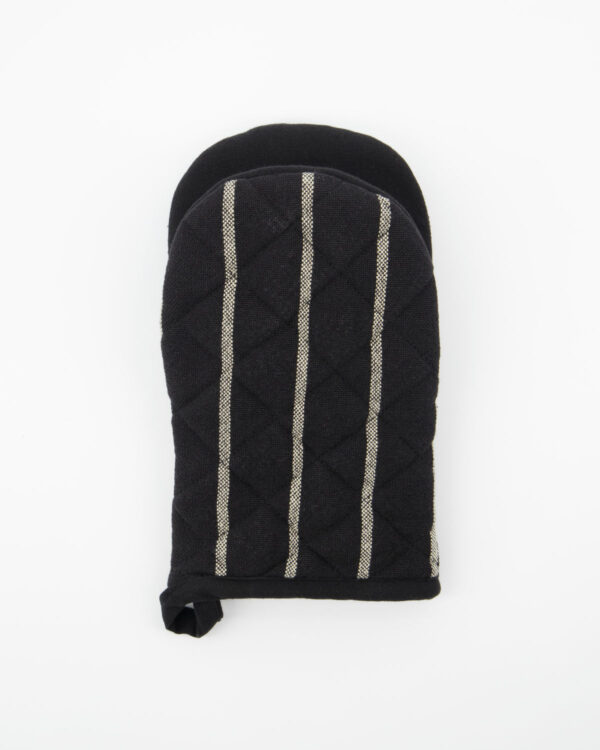 Pajakinnas Chef 14x24cm must valgete triipudega