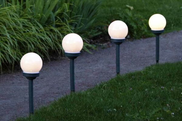 Solarvalgusti d10cm h27cm soe valge 1tk