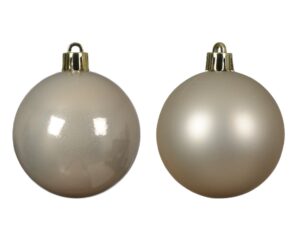 Jõulukuul pärlvalge matt/läikiv 6cm 30tk/pk