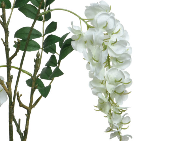 Kunstlill Wisteria 10x26x93cm valge